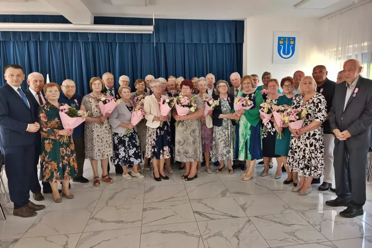 złote gody,złote gody sobienie jeziory,kamil choim wójt gminy sobienie jeziory,jubileusz małżeński,jubileusz sobienie jeziory