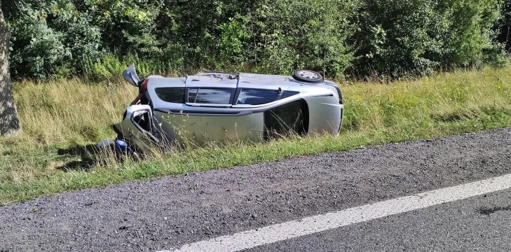 wypadek dk50,utrudnienia dk50,wypadek kołbiel,droga krajowa nr 50 kołbiel,osp kołbiel,wypadek dk 50 kołbiel