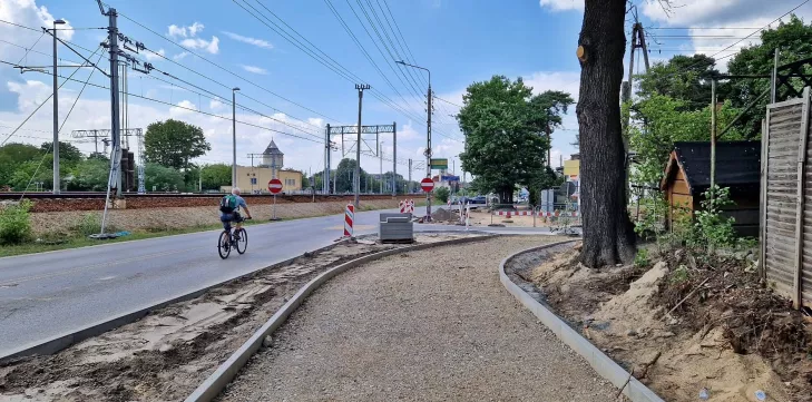 ścieżka rowerowa otwock,trasa rowerowa otwock,budowa ścieżki rowerowej warszawska,warszawska otwock,nowa ścieżka rowerowa warszawska otwock