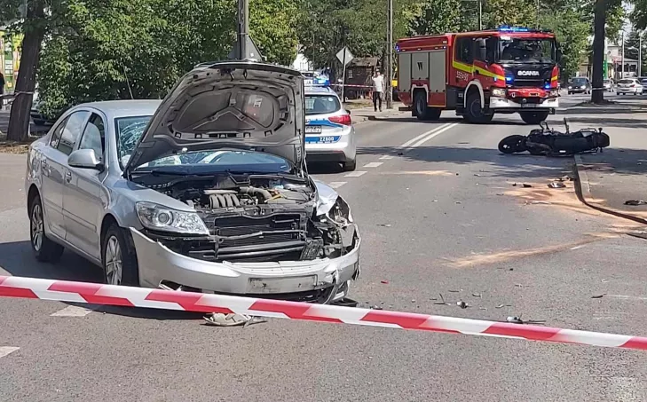 wypadek otwock,wypadek majowa otwock,policja otwock,wypadek motocykla otwock,senior otwock,wypadek motocykl majowa