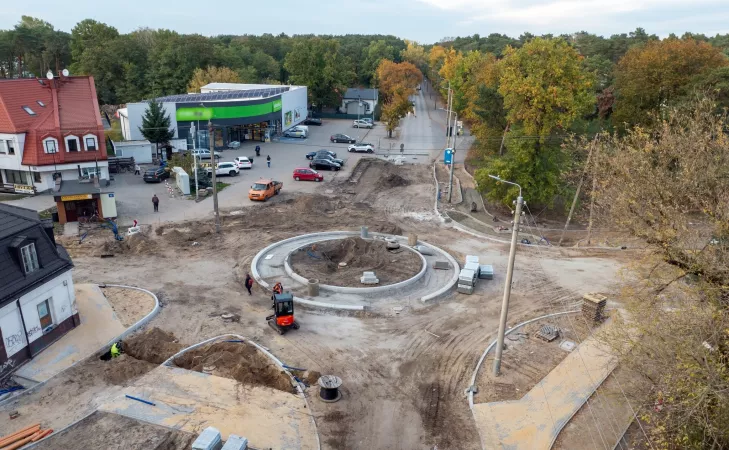 nowe rondo otwock,rondo otwock,rondo żeromskiego,ulica reymonta otwock,remont ulic otwock,remont reymonta otwock